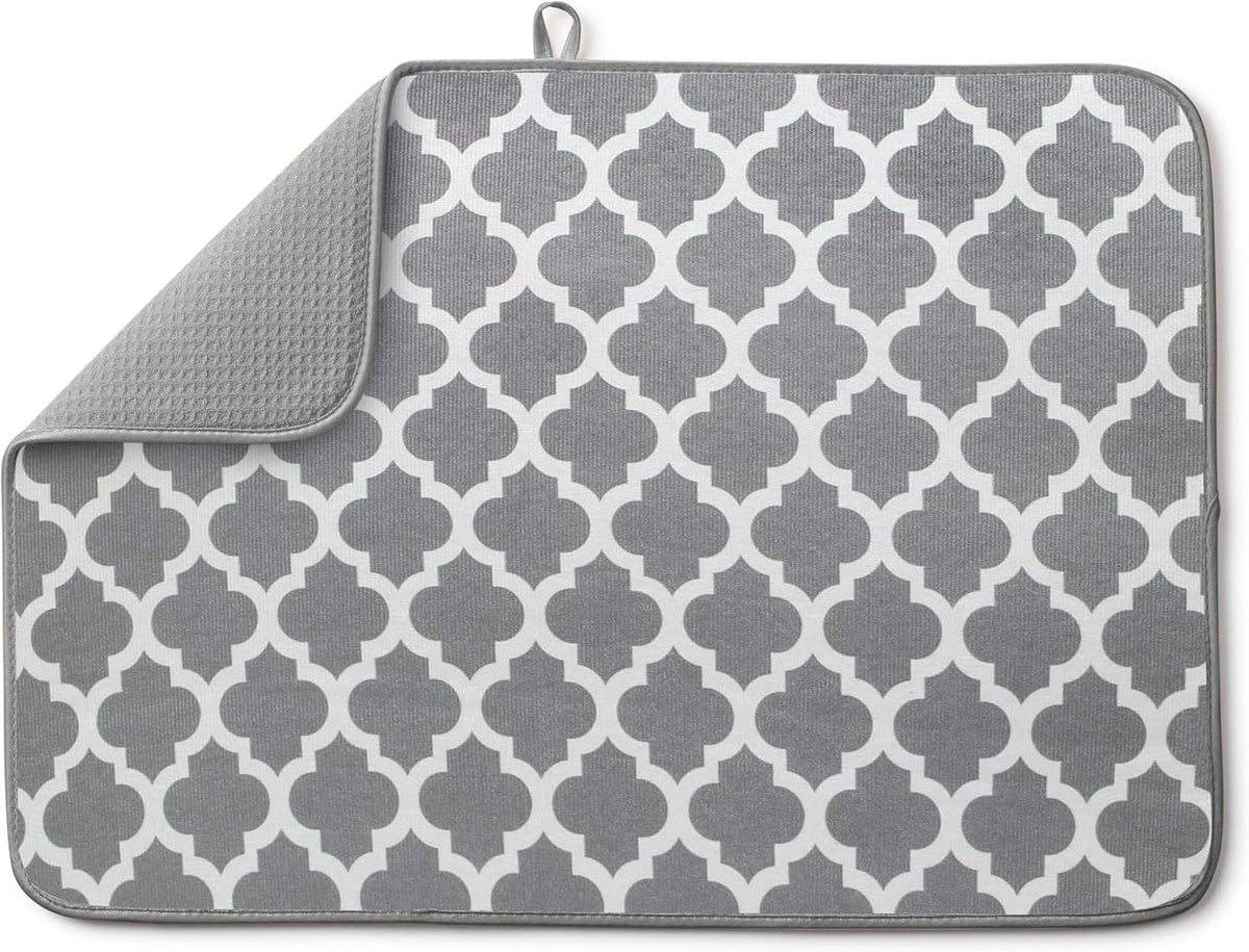 Bellemain XXL Dish Mat 24" x 17" ( LARGEST MAT ) Microfiber Dish Drying Mat , Super absorbent (