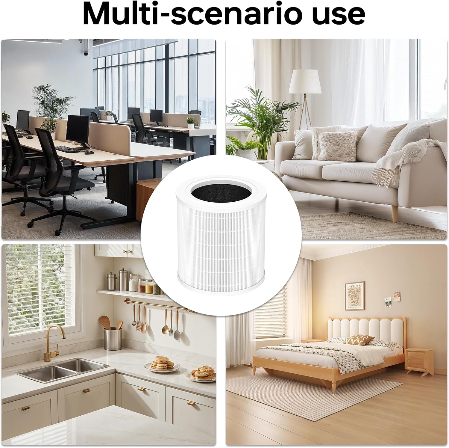 A2001 replacement filter, 3-in-1 True air purifier A2001 replacement part, compatible with par