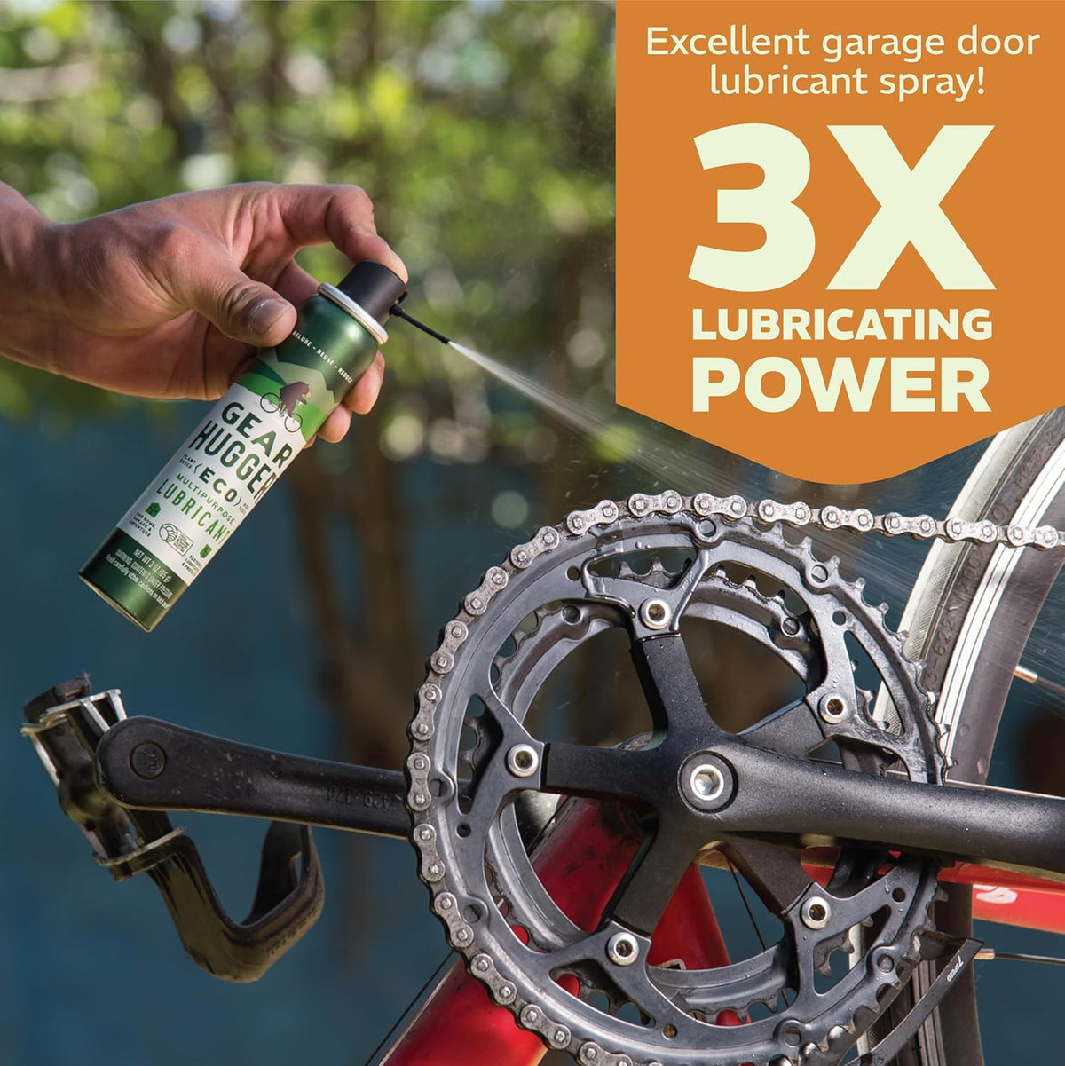 Gear Hugger Multipurpose Lubricant - Eco-Friendly (3 oz, Pack of 3), Rust Remover - Garage Door