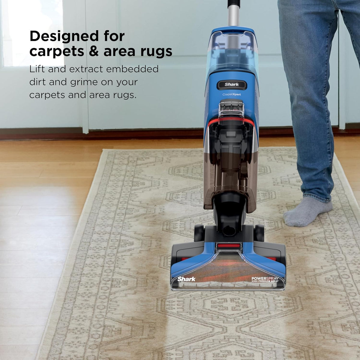 Shark CarpetXpert Upright Carpet & Area Rug Cleaner, Perfect for Pets, Lightweight & Powerful