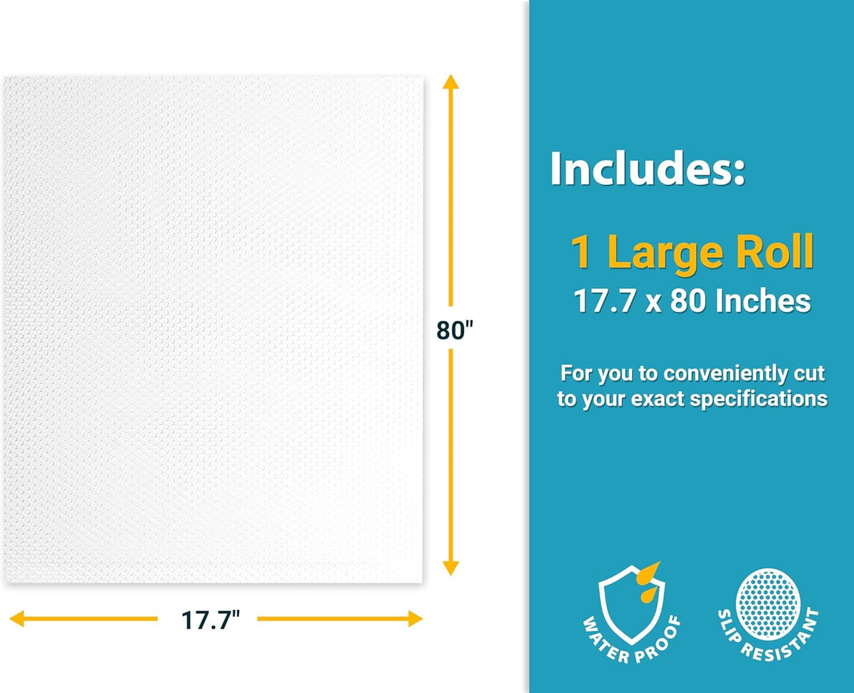 Refrigerator Liners for Shelves by Linda’s Essentials - Easy to Clean Fridge Liner with Spill
