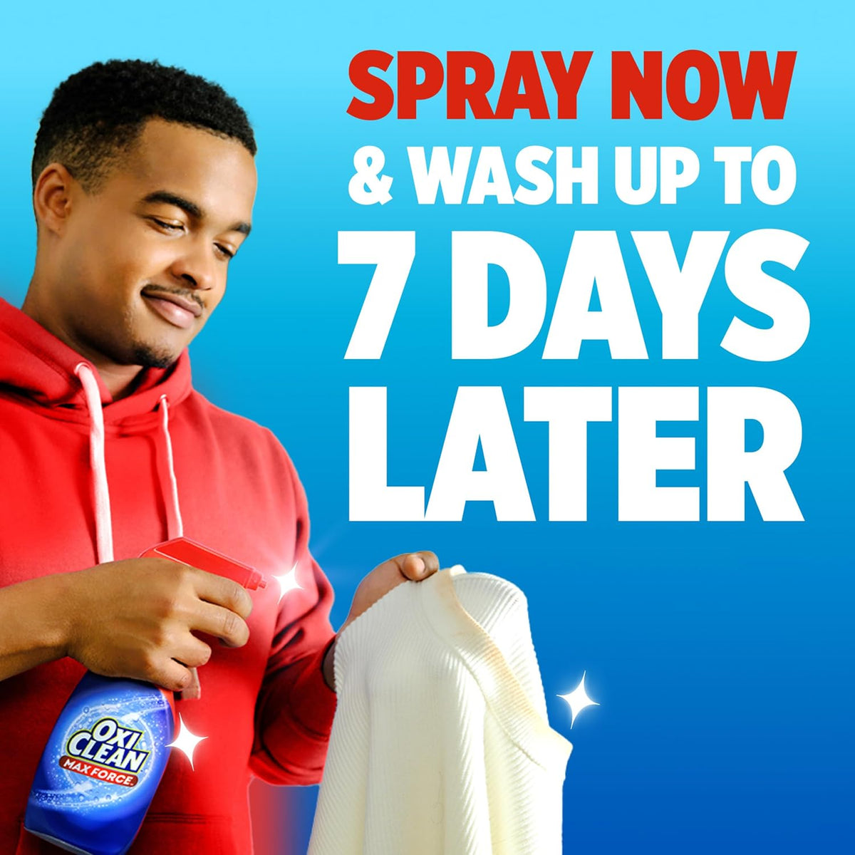OxiClean Max Force Laundry Stain Remover Spray, Newborn & Baby Essentials, Stain Treater, 12 fl oz