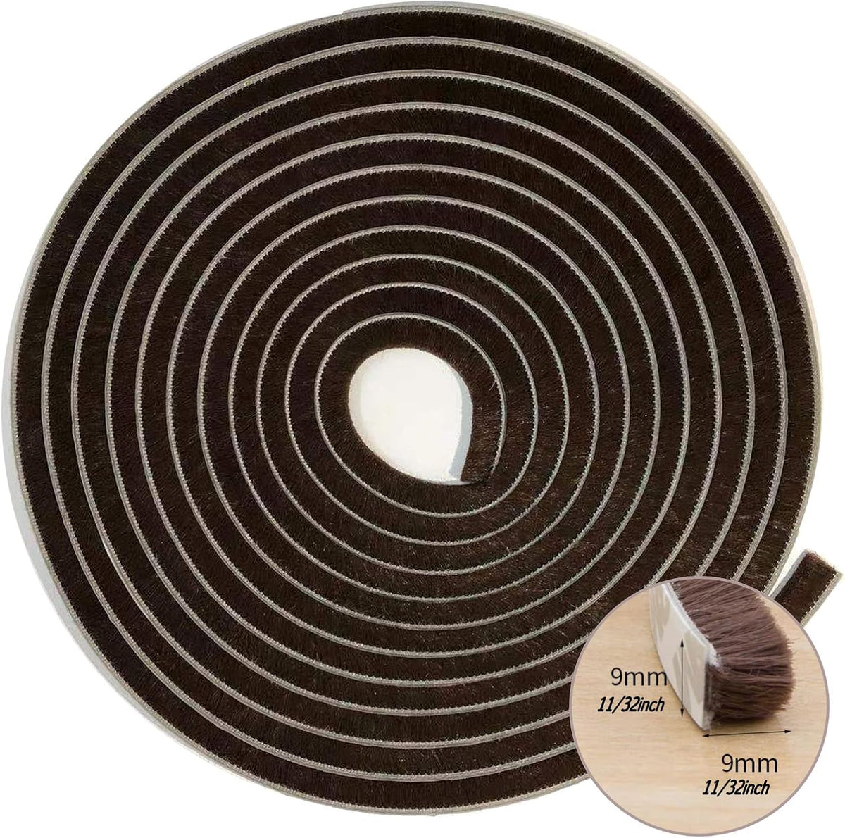Weather Stripping Brush for Sliding Windows/Doors Frame Side,Pile Self Adhesive Weatherstrip Seal