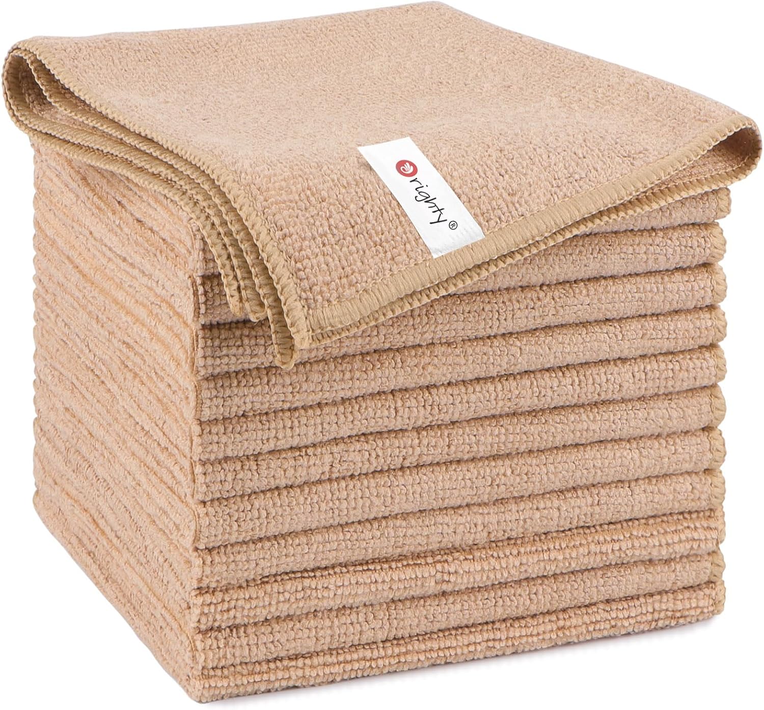 Orighty Microfiber Cleaning Cloth, 12 Pack Microfiber Towels for Cars, Highly Absorbent Car