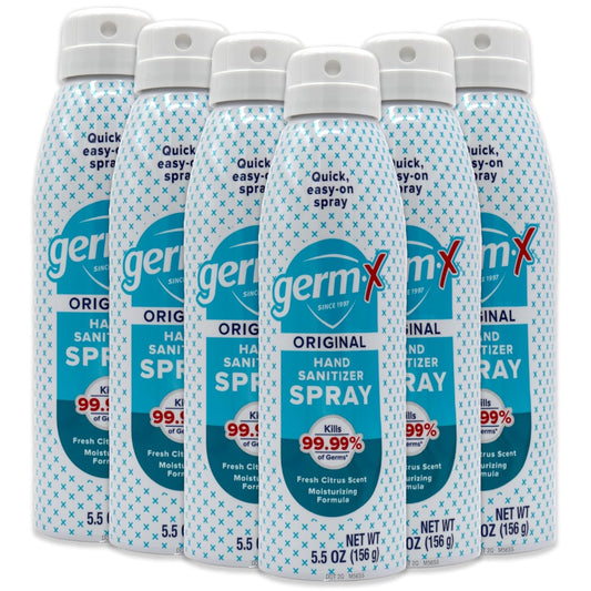 Germ-X Hand Sanitizer Spray, Non-Drying & Moisturizing with Vitamin E, Instant and No Rinse