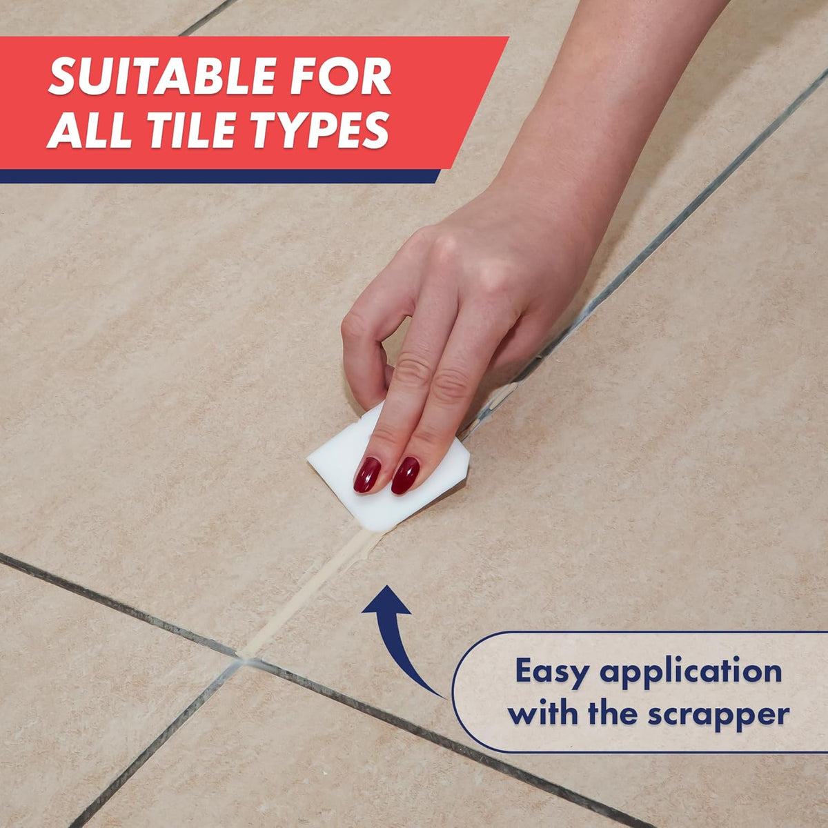 Tile Grout, Repair Kit, Restore & Renew Tile Joints Line, Fast Drying Tile Grout Paint Squeeze Tube
