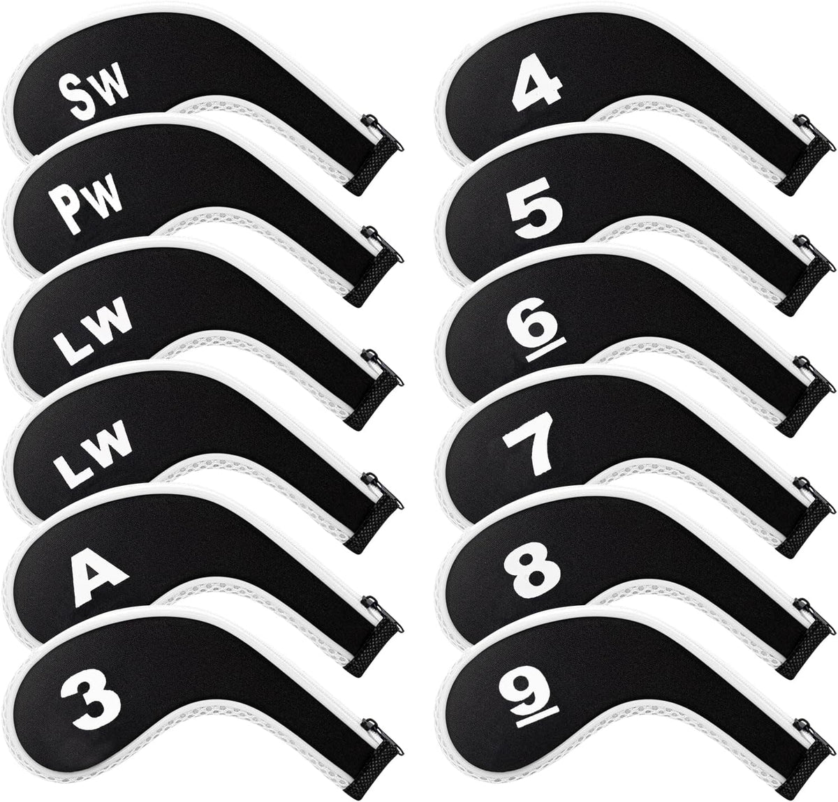 Golf 12pcs Thick Synthetic Golf Iron Head Covers Set Headcover Fit All Brands Callaway Ping