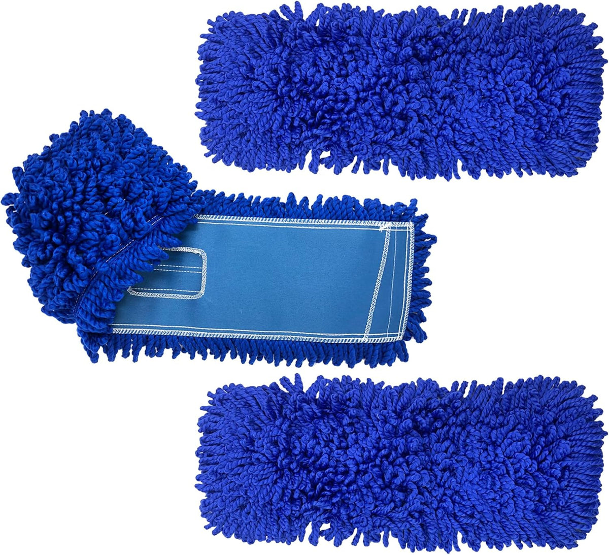KLEEN HANDLER 3 Pack of 36 Inch Microfiber Dust Mop, Large Washable Commercial Mop Head
