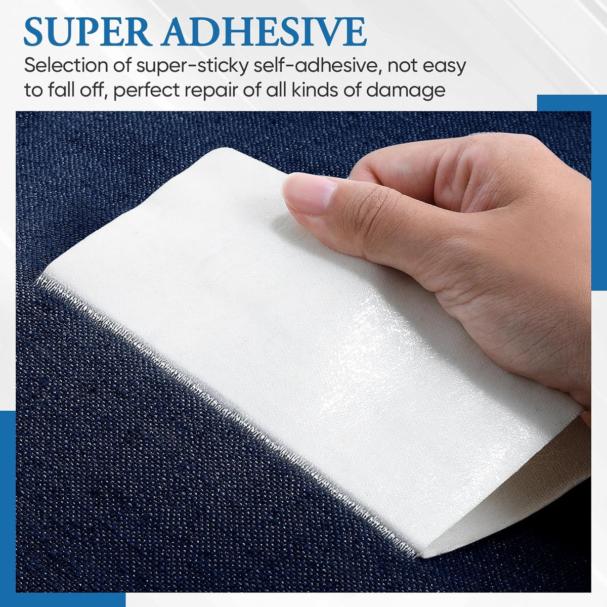 Canvas Patch 5.5 x 8 Inches 6Pcs Self-Adhesive Waterproof Canvas Patch Kit for Repairing