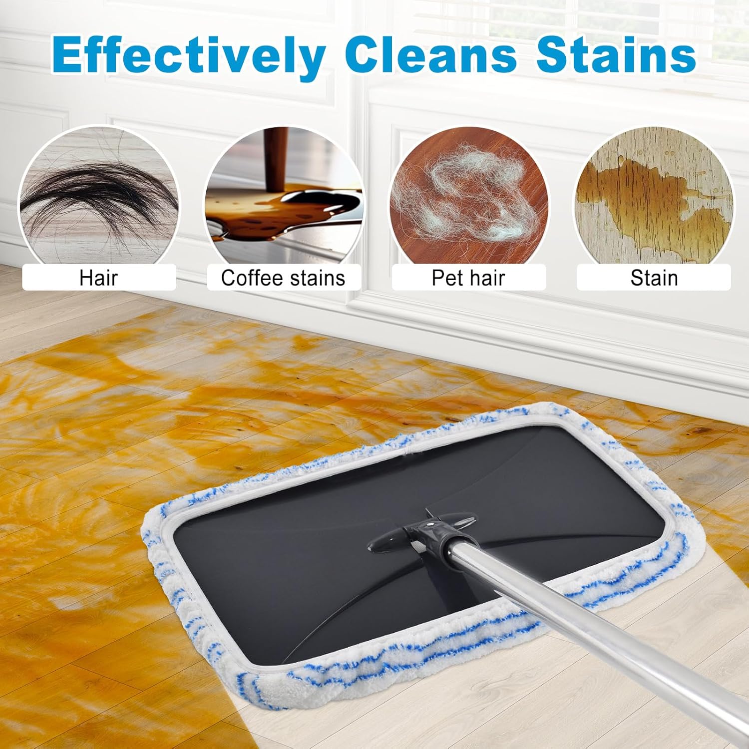 5 Pack Mop Heads Replacements for Ocedar Hardwood Floor 'N More Microfiber Mops,Terry Cloth Mops