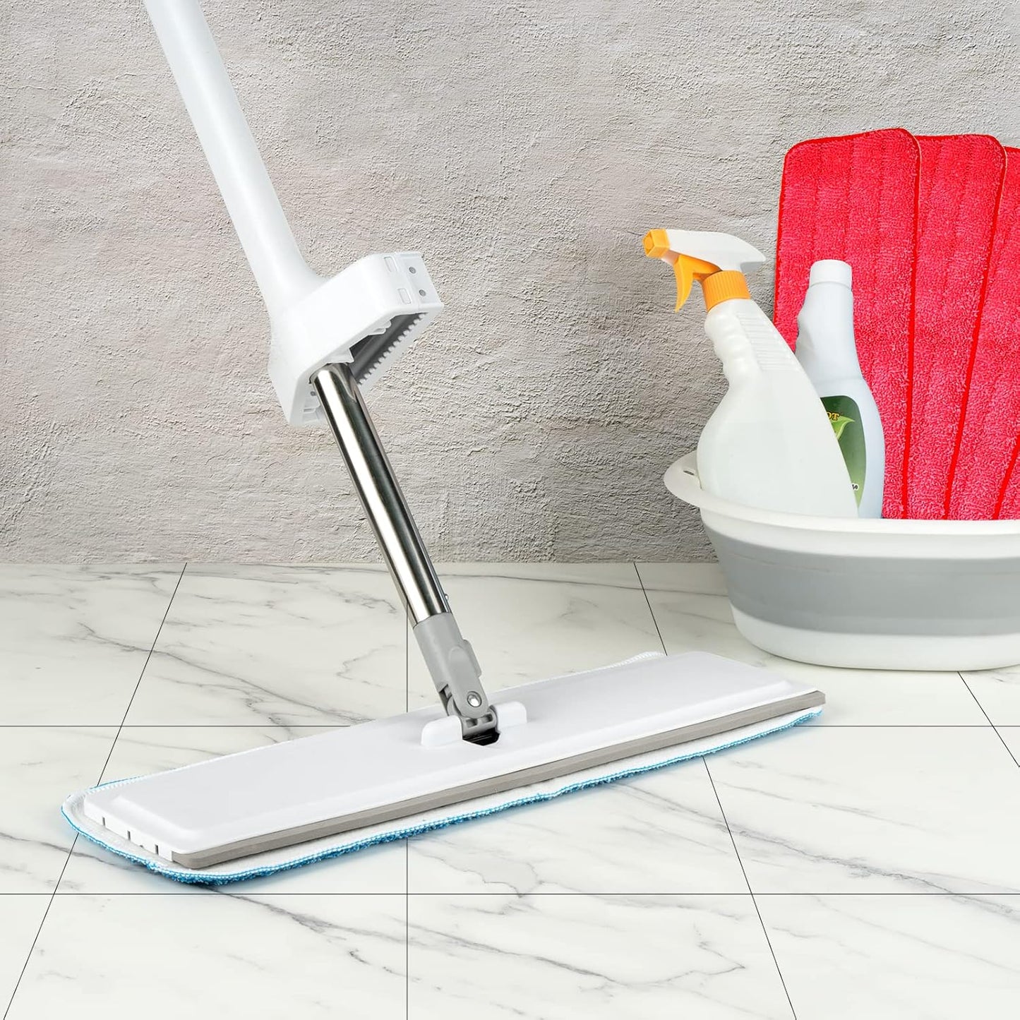 Microfiber Mop Pads, 18x 6 Inch Reusable and Washable Spray Mop Pads, Wet and Dry Household Mop Pad