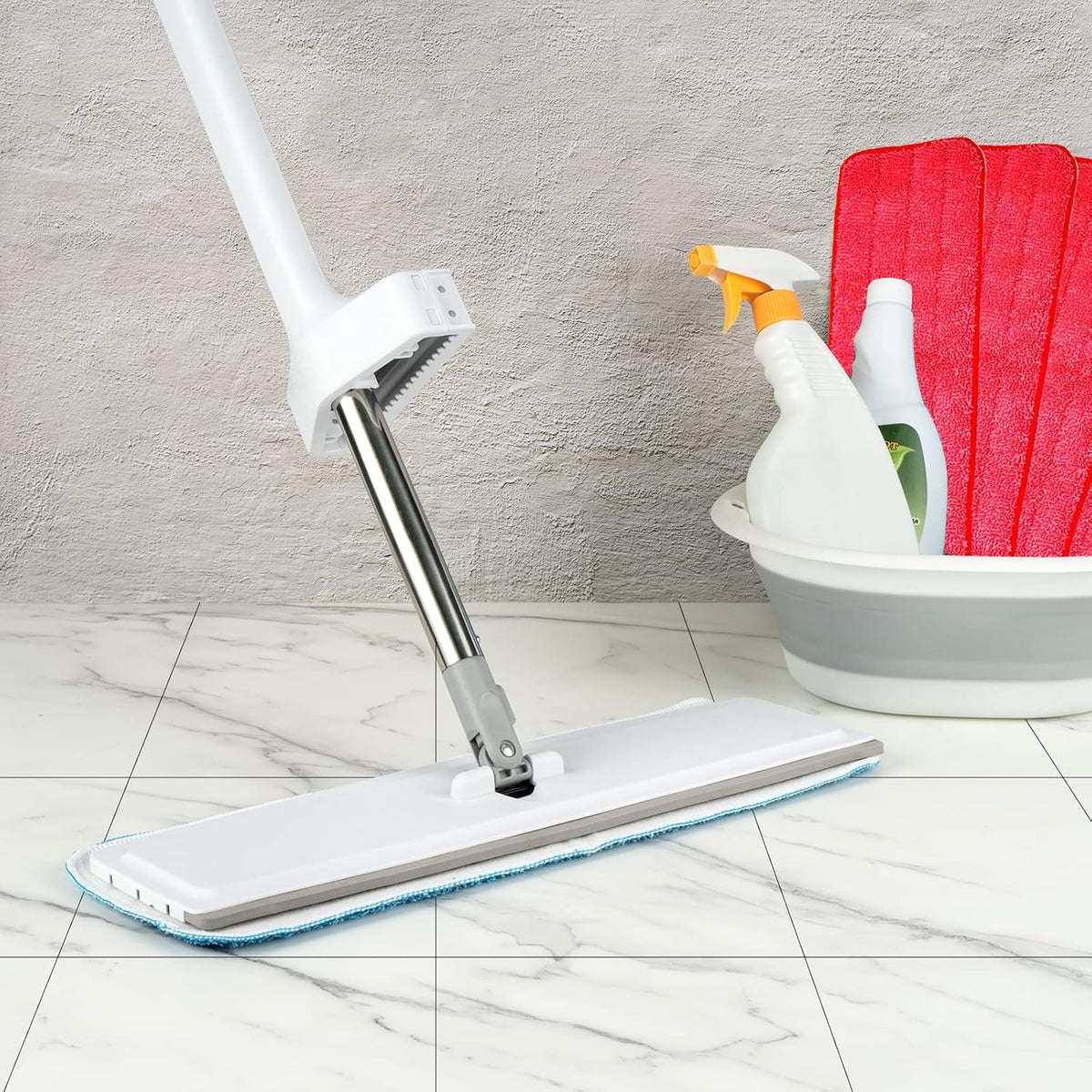 Microfiber Mop Pads, 18x 6 Inch Reusable and Washable Spray Mop Pads, Wet and Dry Household Mop Pad