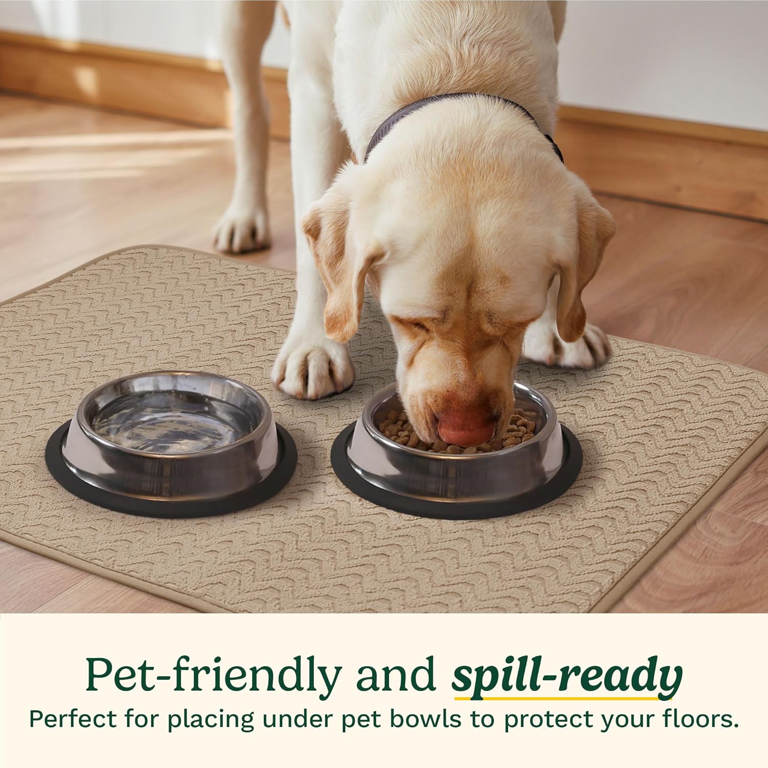 Cuisinart Dish Drying Mats for Kitchen Counter - (2) 18" x 24" Ultra Absorbent Dish Drying Mat XL