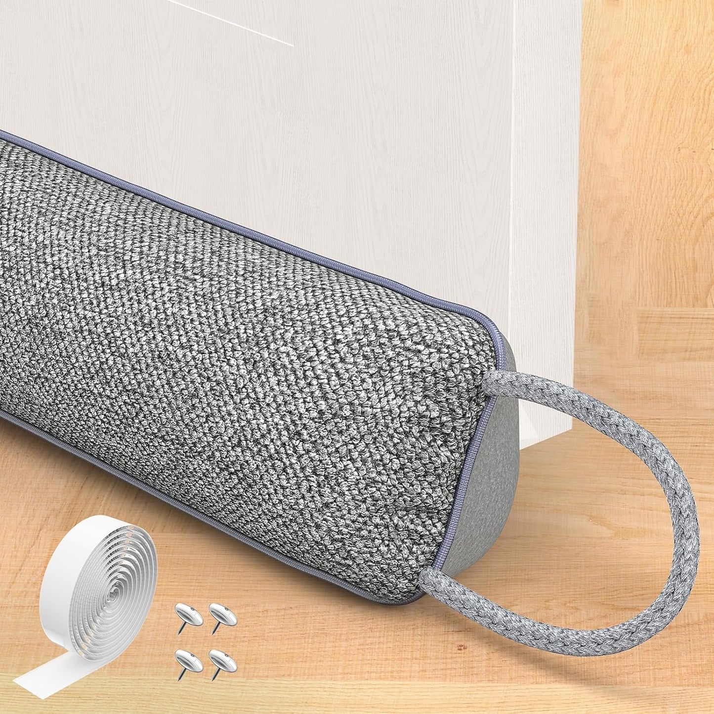 Door Draft Stopper for Bottom of Door, 36’’ Heavy Duty Under Door Draft Blocker Gap Filler, Door