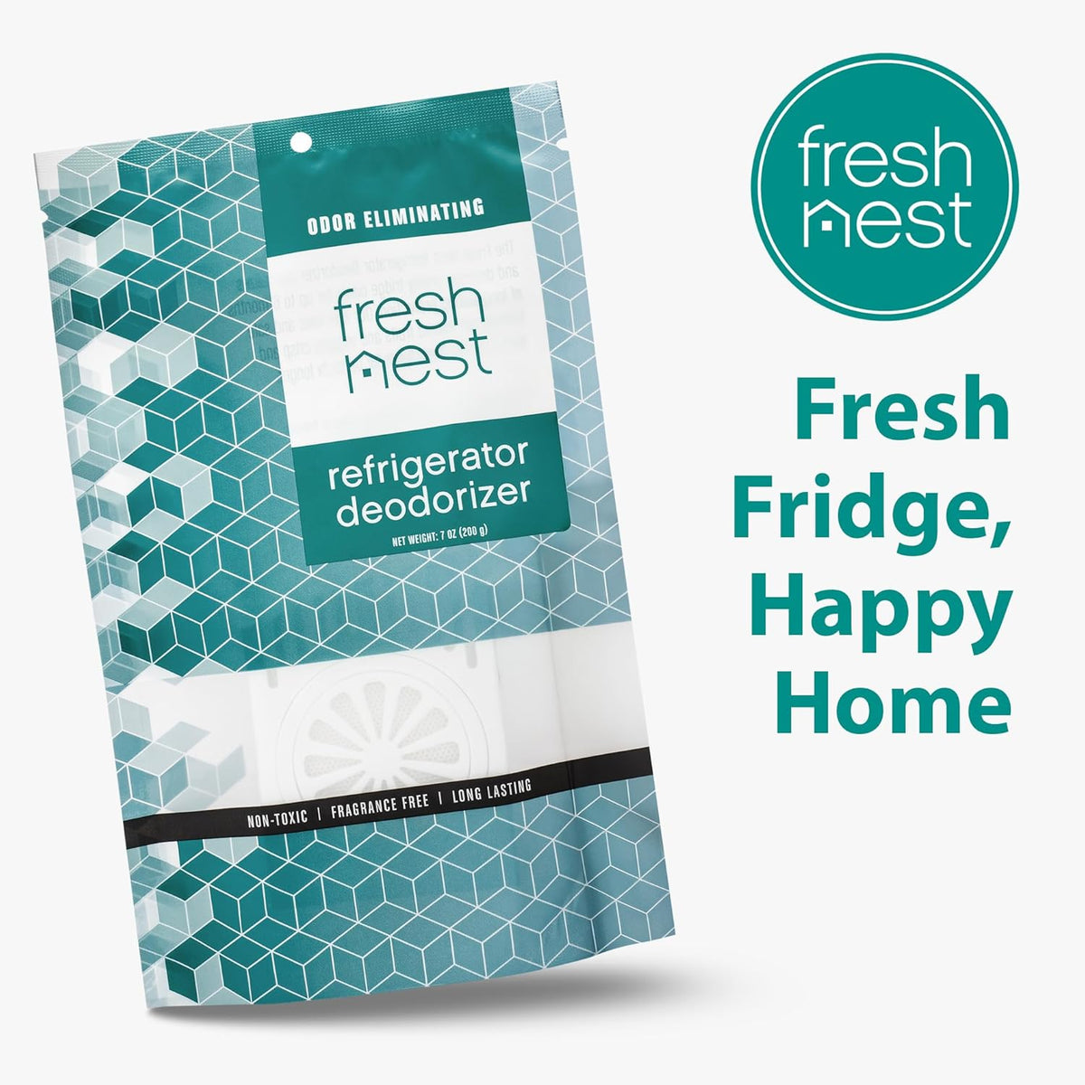 Refrigerator Deodorizer with Zeolites (4-Pack) - Odor Eliminator for Fridge & Freezer - Outshines