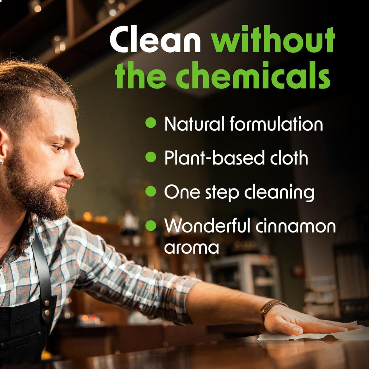 Wipex Table Bussers - Natural Cleaning Wipes | Table Cleaning Quick Cleaner & Counter Wipes | Made