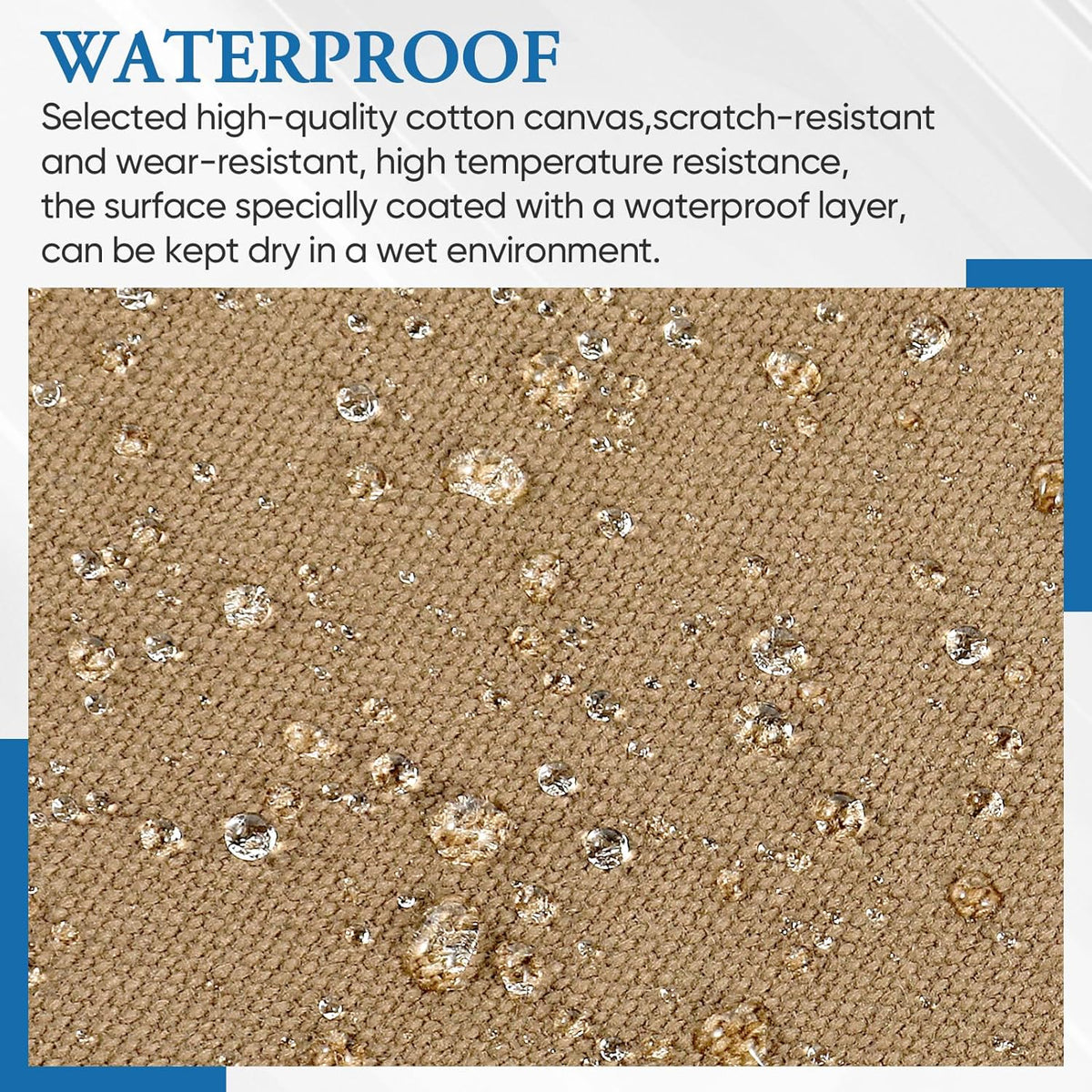 Canvas Repair Patch 5.5 x 8 Inches 6Pcs Self-Adhesive Waterproof Canvas Patch Kit for Repairing