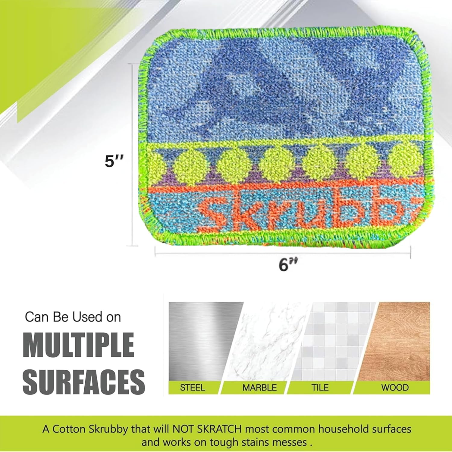 Wet-It Skrubba Non-Scratch Scouring Pad – European Scrubby Sponge for Kitchen Cleaning, Pots, Pans