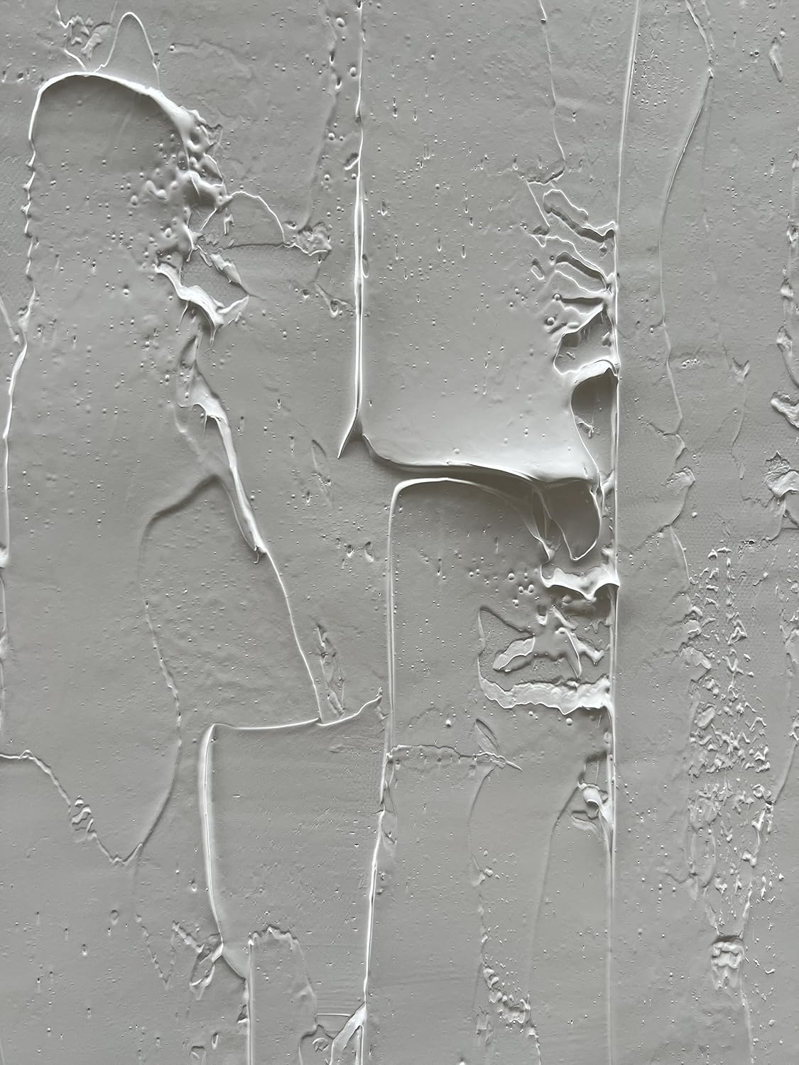 NANKAI Hand Painted Grey and White art Canvas Paintings Minimalist Abstract Oil Painting Wall Art