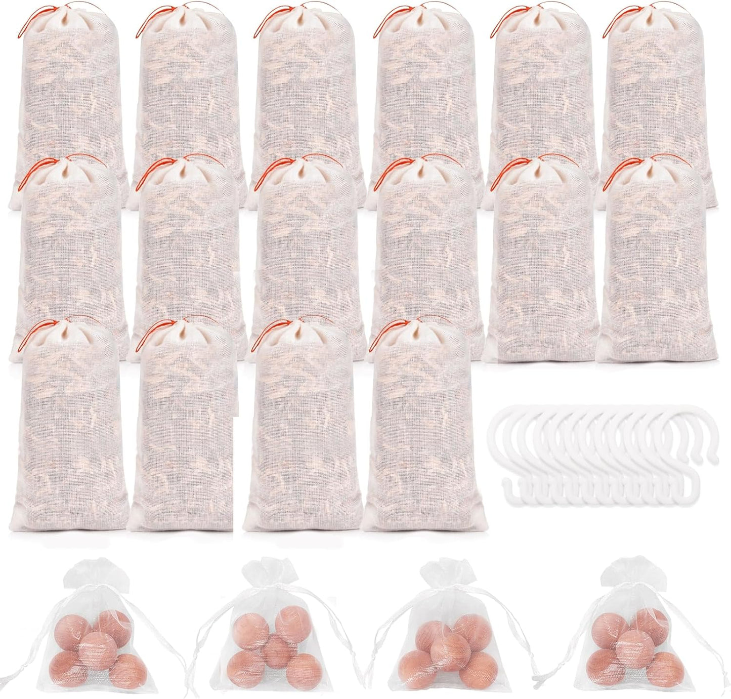Homode Cedar Blocks for Clothes Storage, Cedar Balls and Cedar Chips for Closets and Drawers