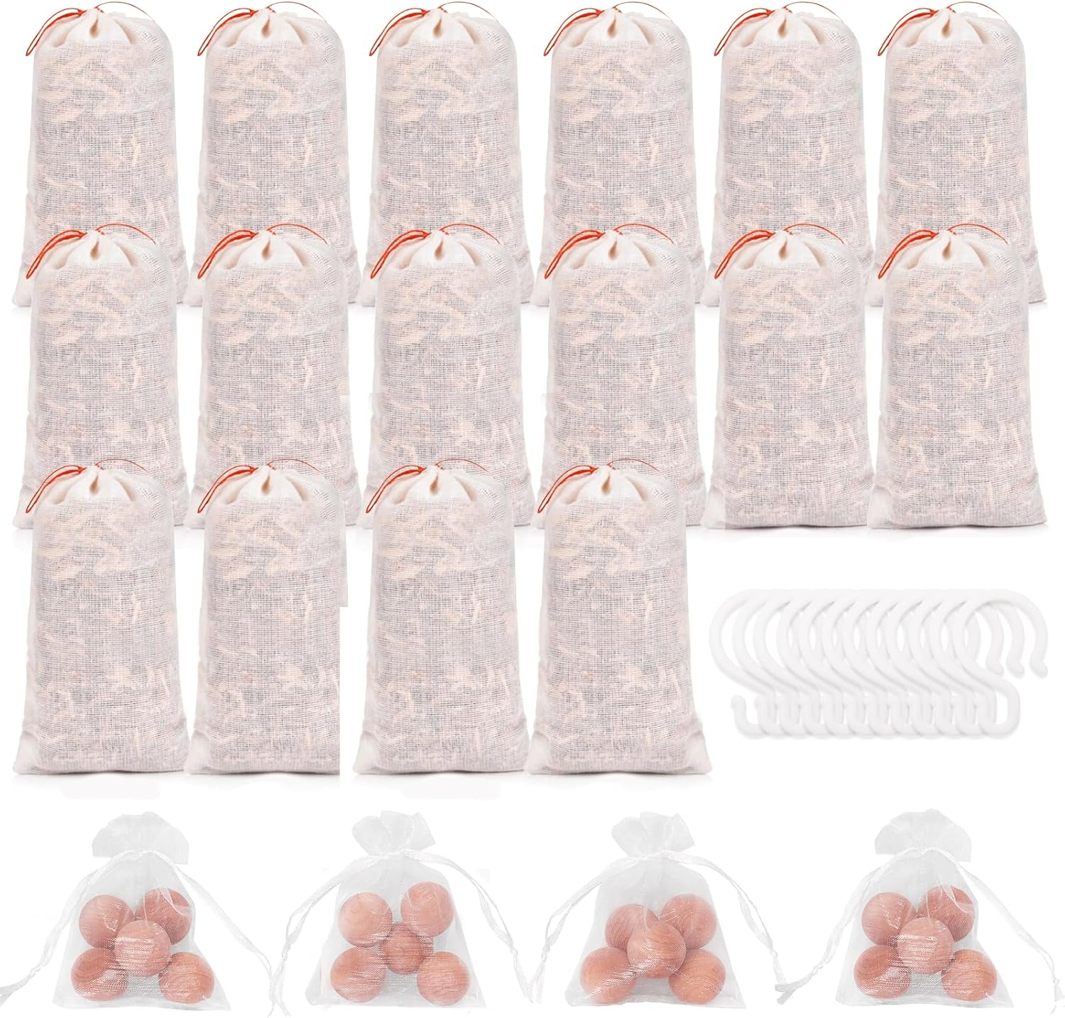 Homode Cedar Blocks for Clothes Storage, Cedar Balls and Cedar Chips for Closets and Drawers