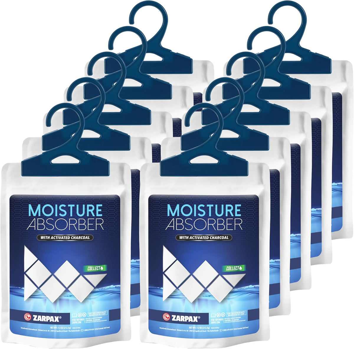 Moisture Absorber Sachets Activated Charcoal 7.5 oz/212g - Remove Excess Moisture In Air & Odor