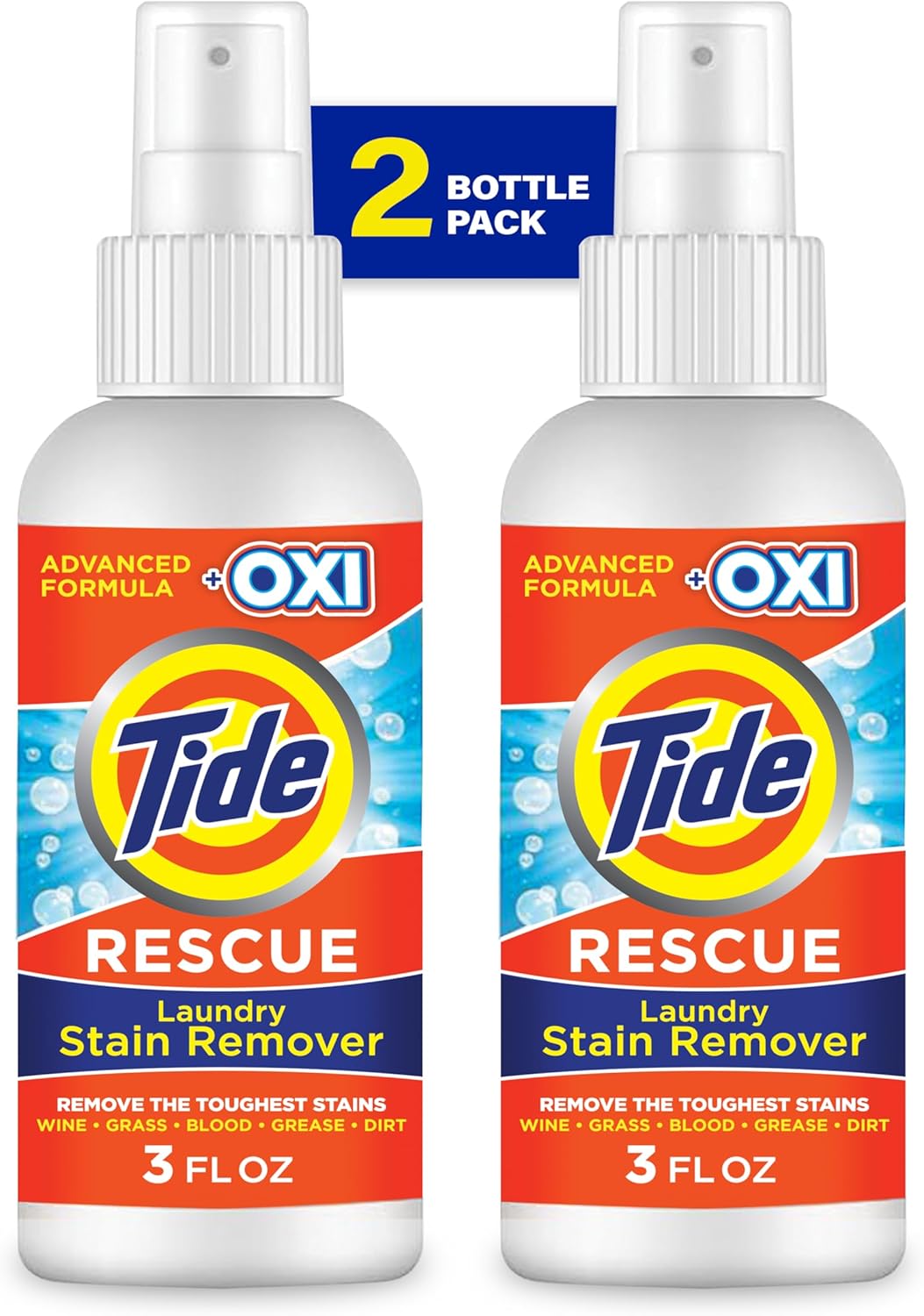Tide Laundry Stain Remover Spray with Oxi, Travel Stain Remover for Clothes, Carpet, Upholstery