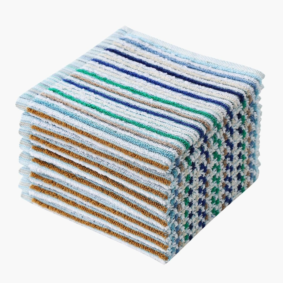 Oeleky Kitchen Dishcloths for Washing Dishes, Ultra Absorbent Dish Rags, Cotton Cleaning Cloths