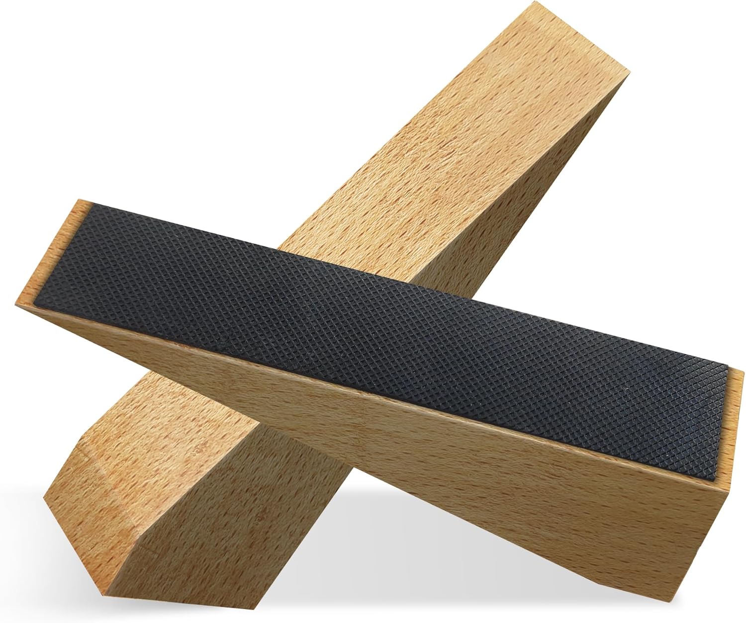 2 Pack Wooden Door Stop - Non-Slip Door Stoppers for Floor - Door Wedges for All Door Types and