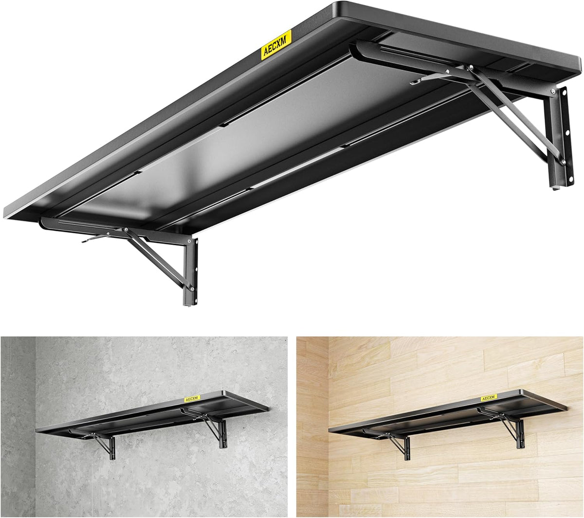 1.3x4ft Adjustable Rail Type Folding Storage Rack Shelf, Suitable for Garage, Storage Room