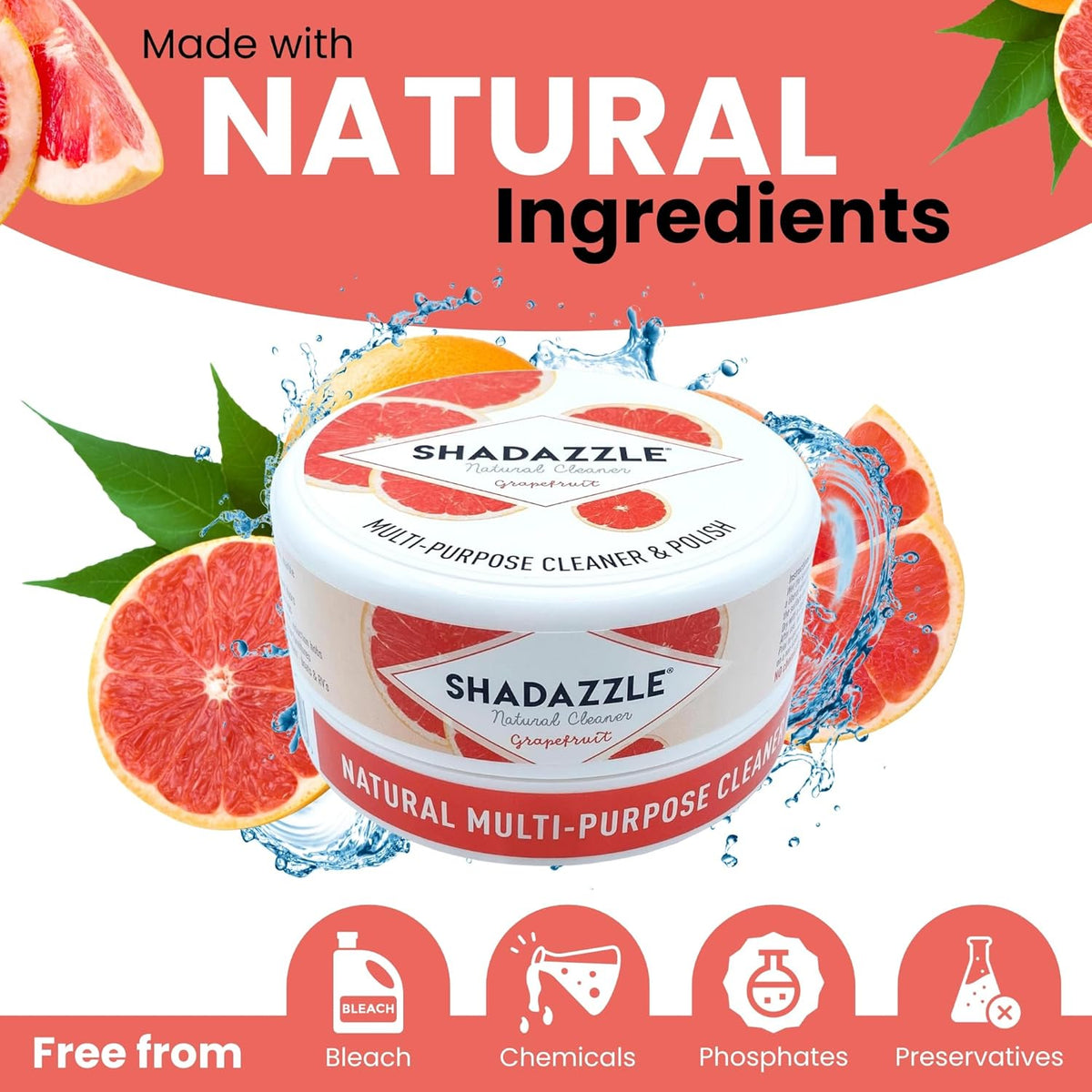 Shadazzle Natural All Purpose Cleaner and Polish – Eco friendly Multi-purpose Cleaning Product (1