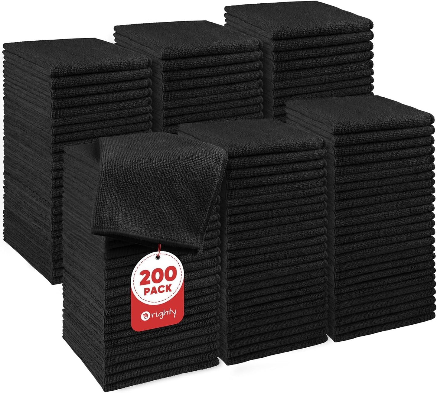 Orighty Wash Cloths Bulk Towels Set 200 Pack, Highly Absorbent and Soft Feel Microfiber Face