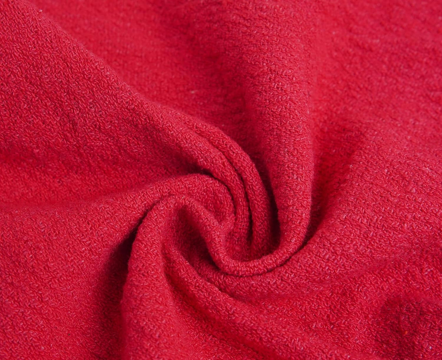 Cotton Shop Towels - Pack of 50 Cleaning Rags 12'' x 14'' - Super Soft and Absorbent Shop Rags for