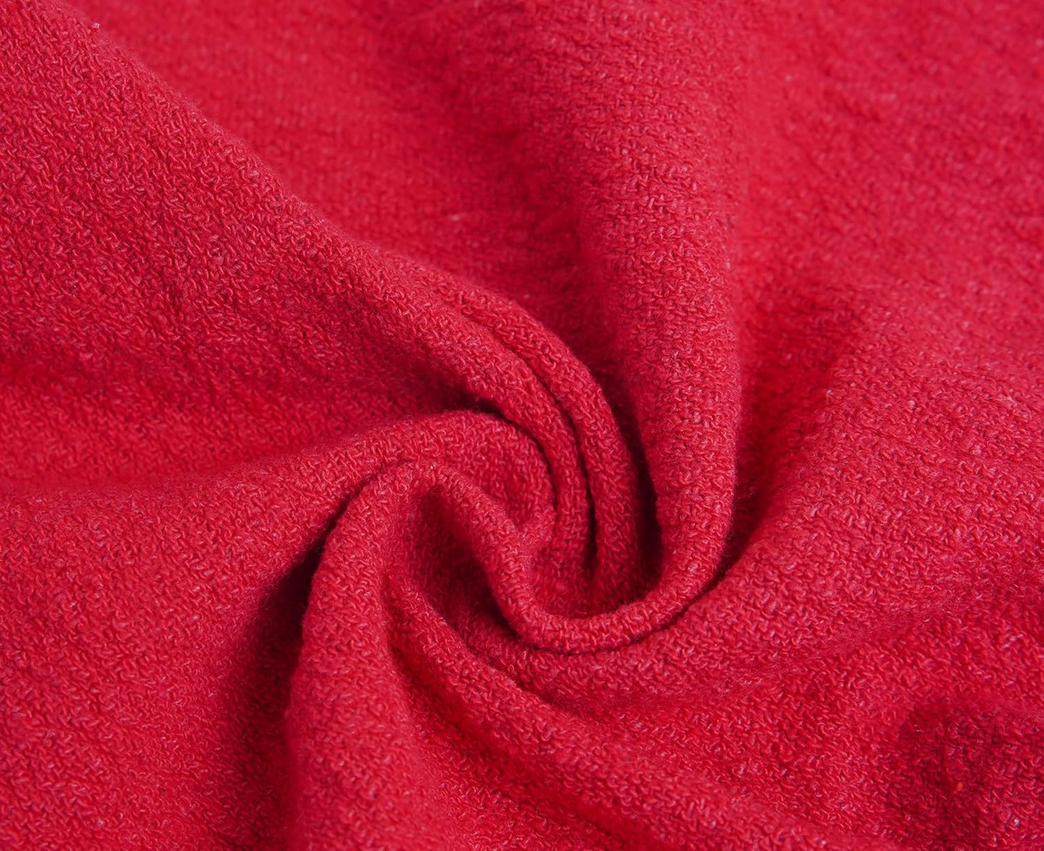 Cotton Shop Towels - Pack of 50 Cleaning Rags 12'' x 14'' - Super Soft and Absorbent Shop Rags for