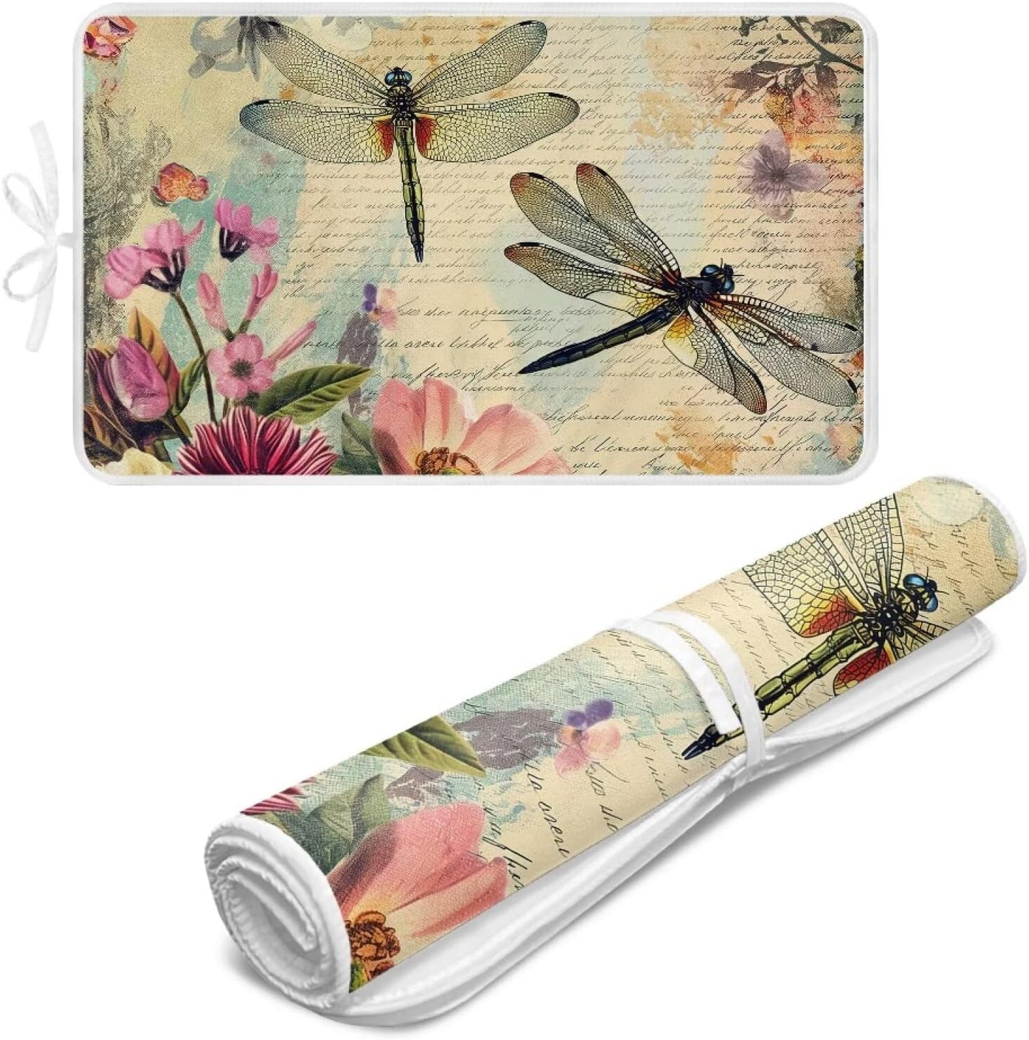 Vintage Ironing Pad Dragonfly Ironing Blanket Thick Travel Iron Pad Heat Resistant Ironing Board