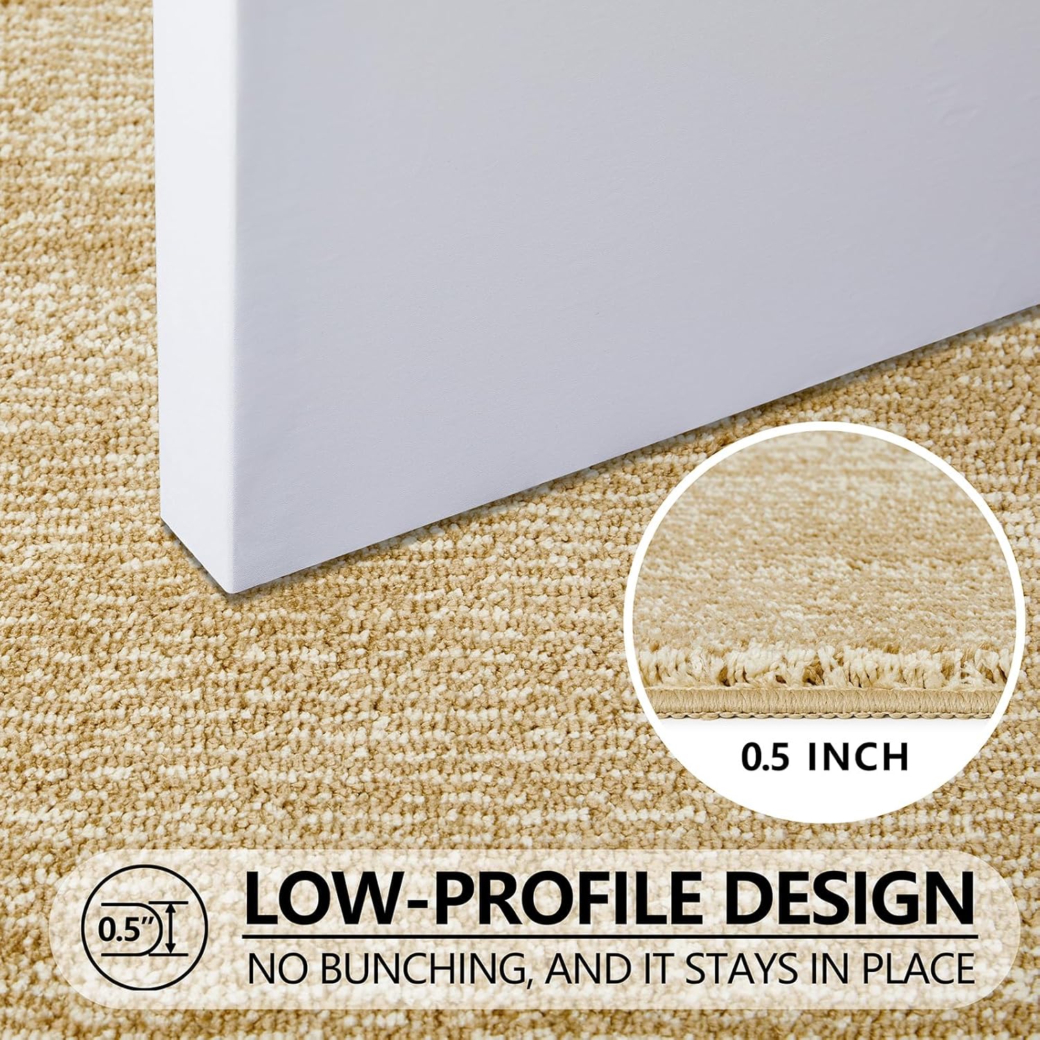 REFETONE Indoor Doormat, Front Door Mat 24"x36" Absorbent Rubber Backing Non Slip Back Door Mats