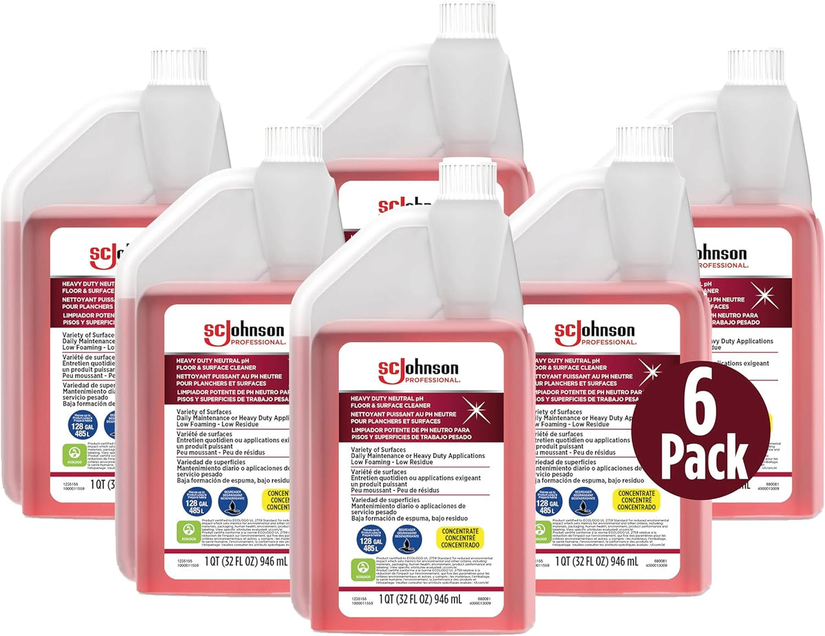 SC Johnson Professional Heavy Duty Neutral pH Floor and Surface Cleaner, Floor Cleaner Concentrate