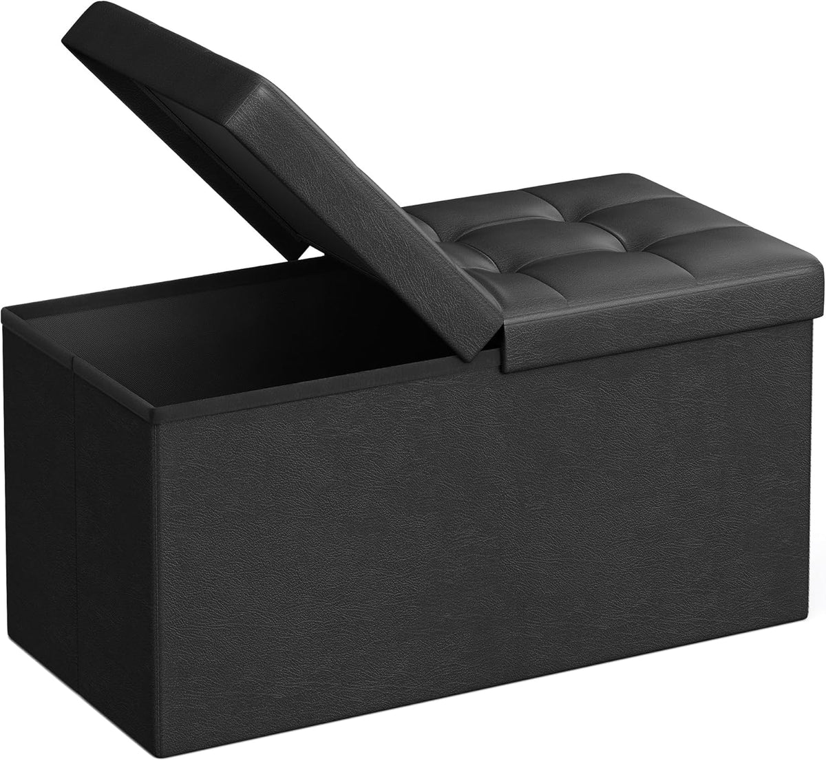 SONGMICS MAZIE Collection - 30 Inches Storage Ottoman Bench with Flipping Lid, Storage Chest