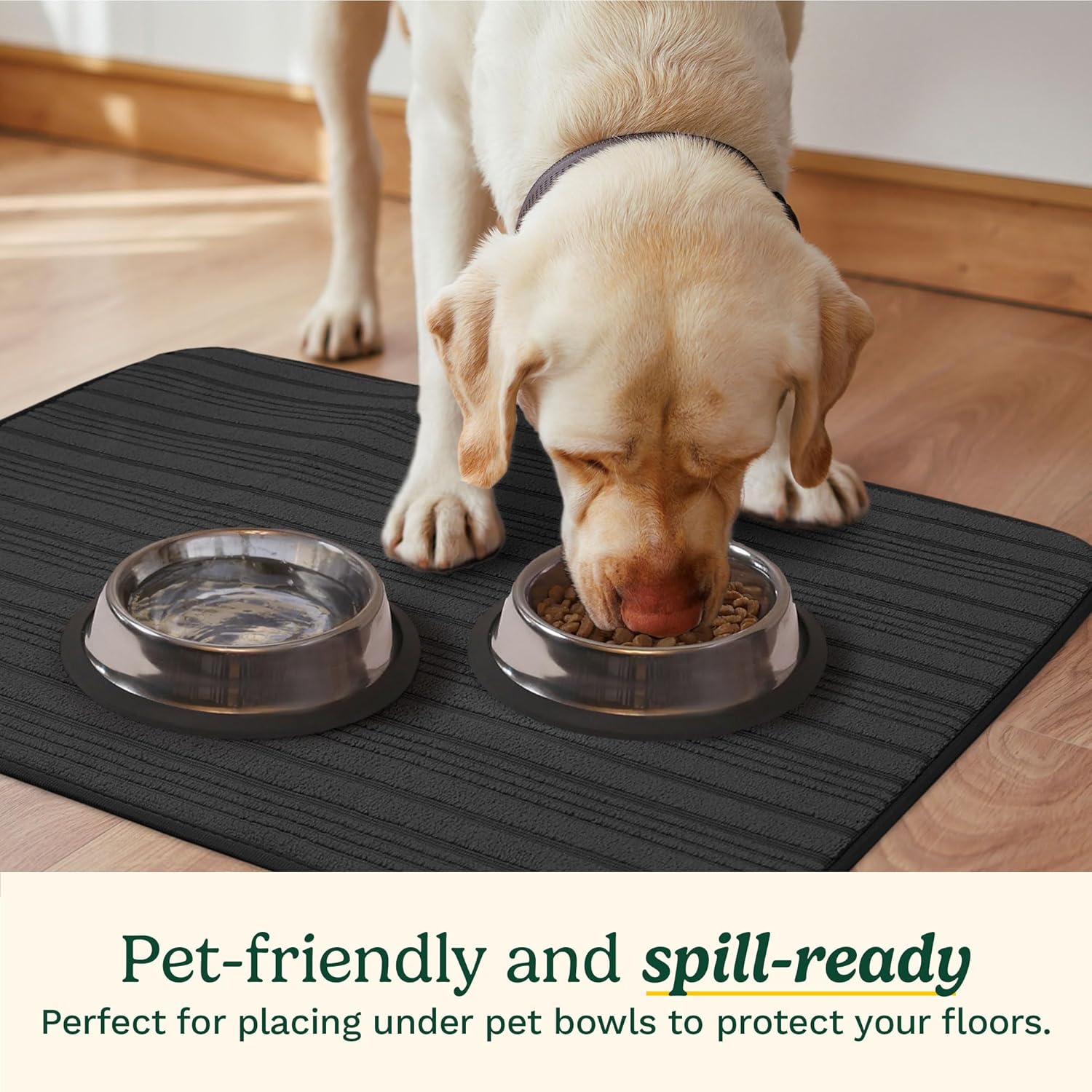 Cuisinart Dish Drying Mats for Kitchen Counter - (2) 18" x 24" Ultra Absorbent Dish Drying Mat XL