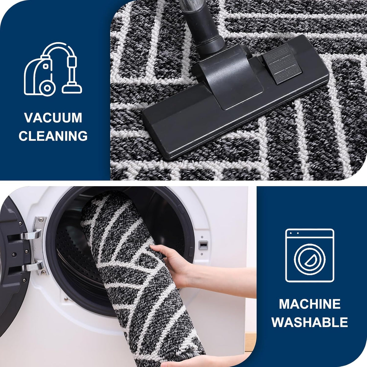 OLANLY Indoor Door Mat, 32x20 Inch, Dirt Resistant and Absorbent, Non-Slip Rubber Backing Floor