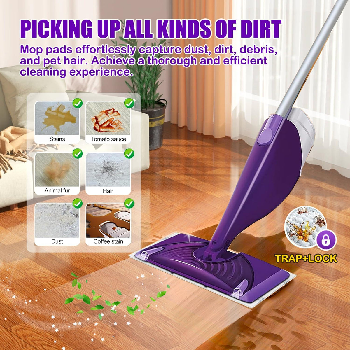 Mop Pad Refills Compatible with Swiffer WetJet Spray Mop, Wet Jet Mopping Pads for All Purpose