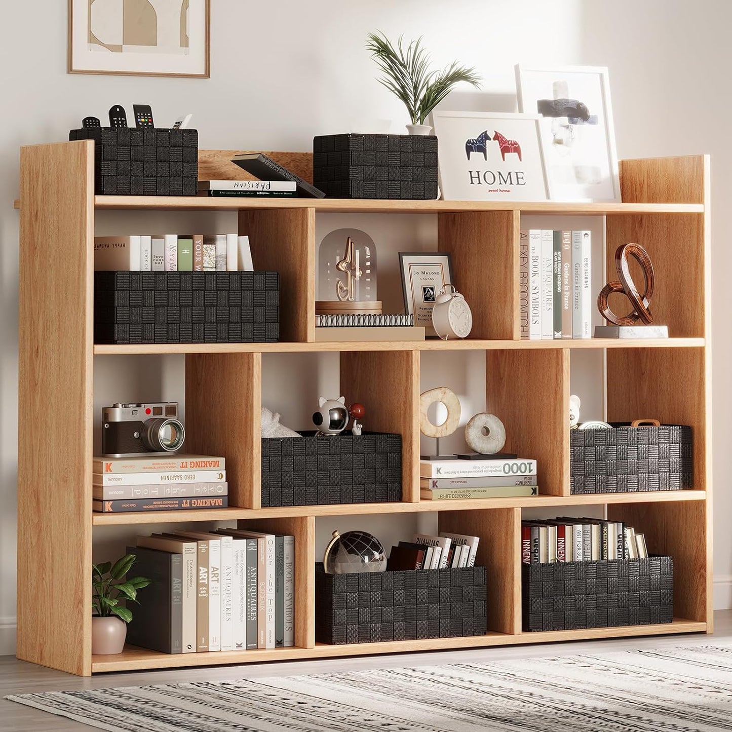 Woven Storage Baskets, Storage Bins, Cube Basket Container Baskets Storage Boxes Organizers for