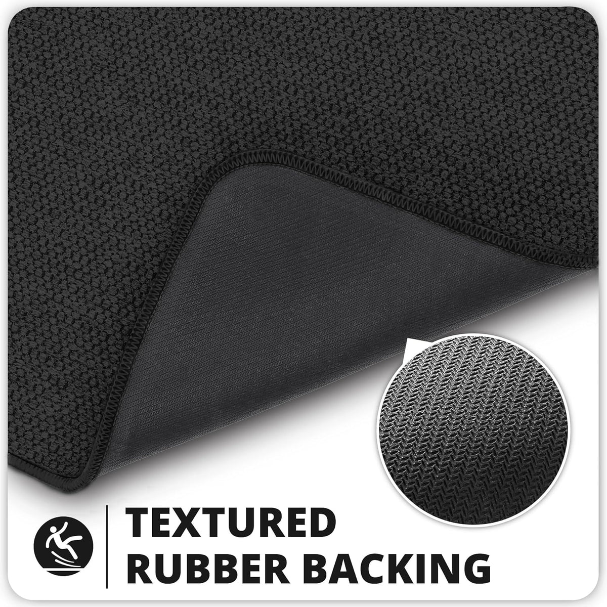 Bath Mat,Ultra Thin Bathroom Rugs,Rubber Bath Mats for Bathroom,No Slip Bath Rugs,Quick Dry,Machine