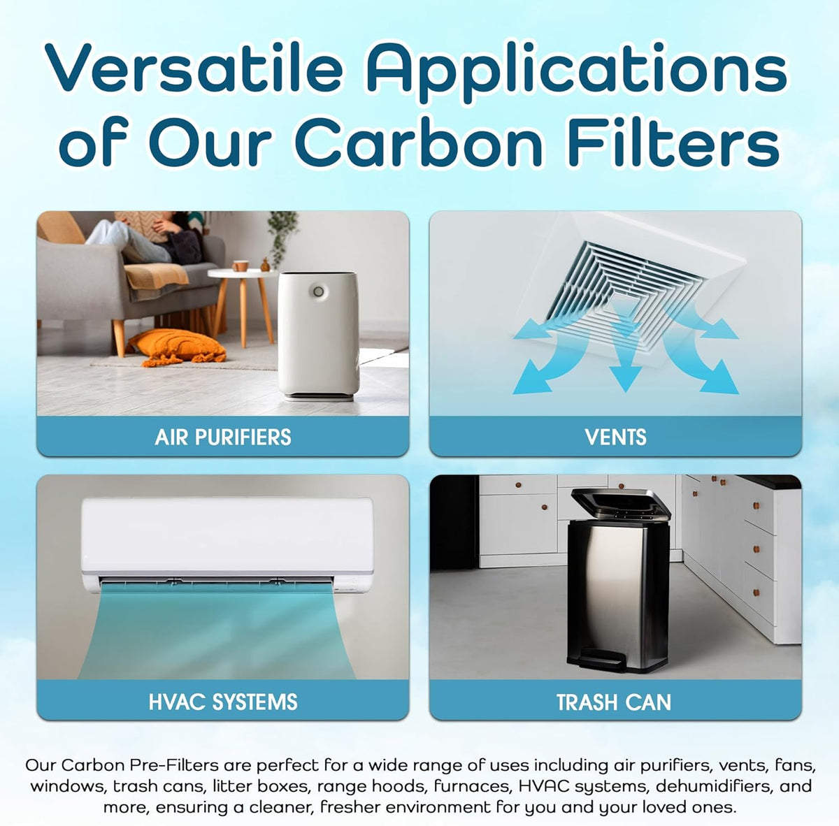 Breathe Naturally "R" Replacement Air Filters Compatible with Honeywell Air Purifier HPA300, HPA200