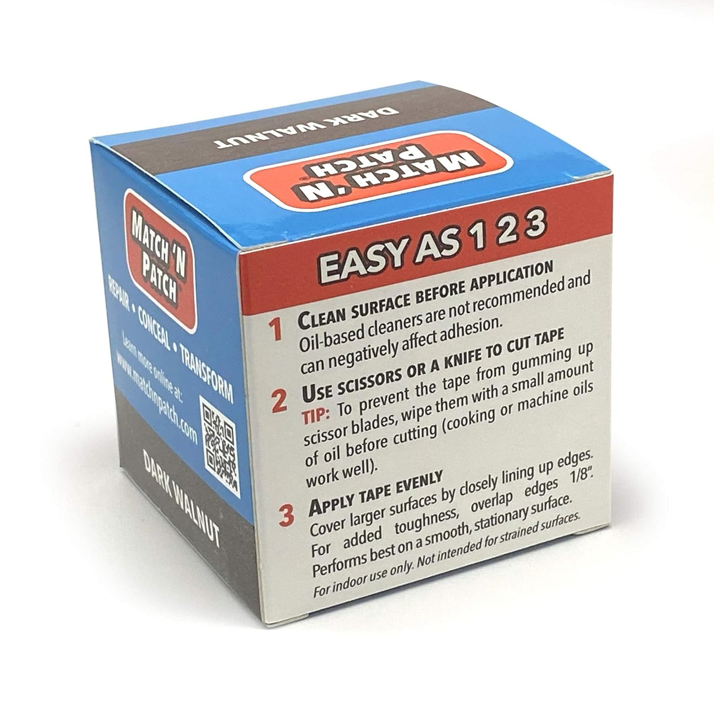 MATCH 'N PATCH Realistic Wood Grain Repair Tape - Durable Multi-Use Adhesive Tape for Furniture