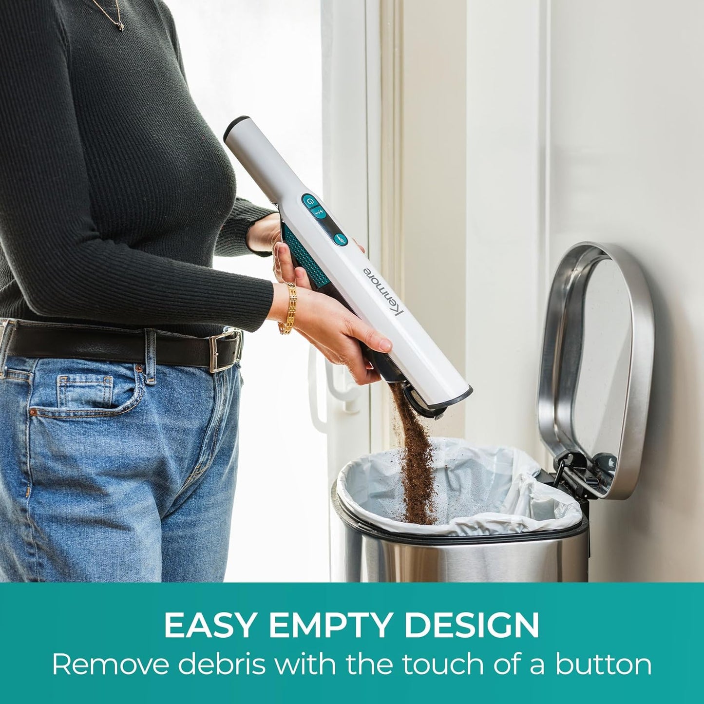 Kenmore HV3005 11.1V Cordless Handheld Vacuum Cleaner Lightweight Versatile and Portable Hand Vac