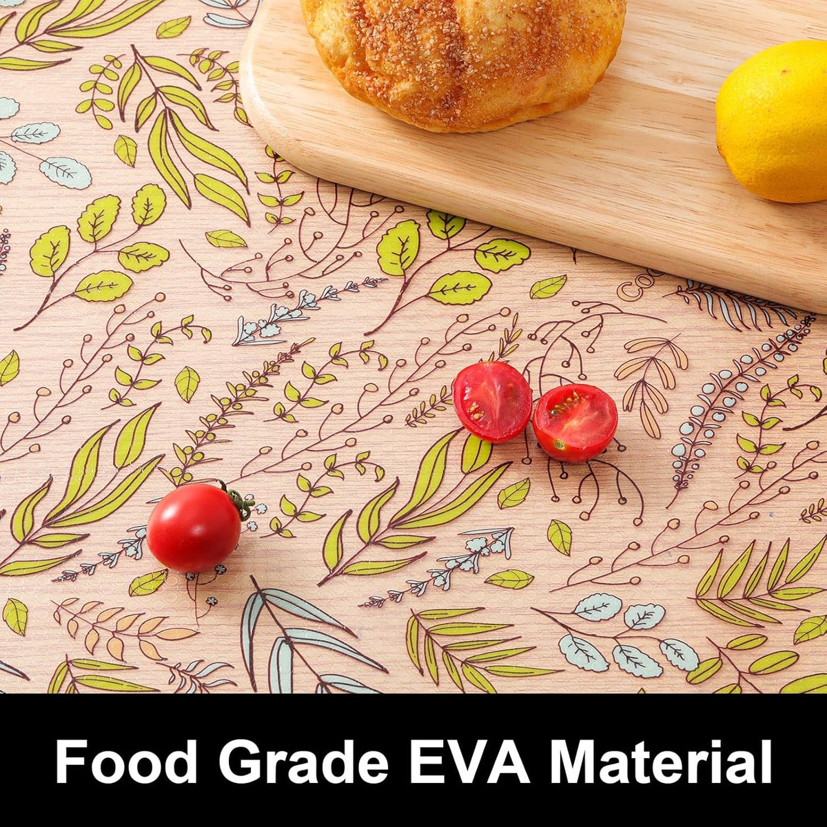 Cooyes Shelf Liners for Kitchen Cabinets, Refrigerator Liners Waterproof & Oil-Proof Kitchen