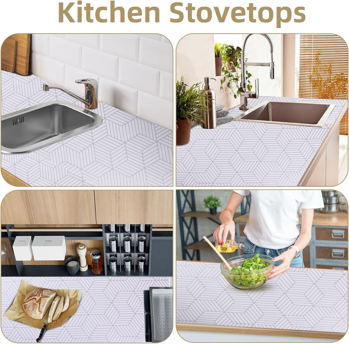 Shelf Liners for Kitchen Cabinets Non Adhesive Shelf Liner Paper Non-Slip Thickened Drawer Liner