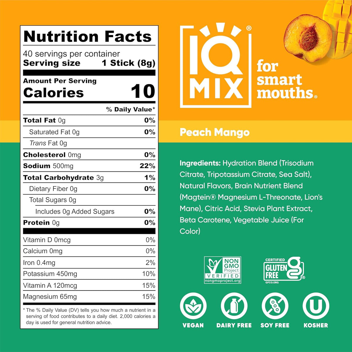 IQMIX Hydration Electrolyte Powder – 4-in-1 Formula for Hydration, Mental Clarity, Mood and