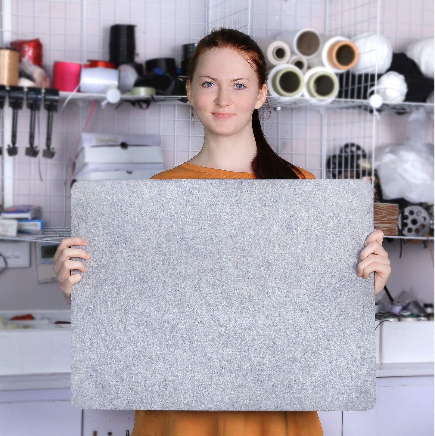 Wool Pressing Pad - 24in x 18in Quilting Ironing Pad - 100% New Zealand Felted Wool Iron Board for